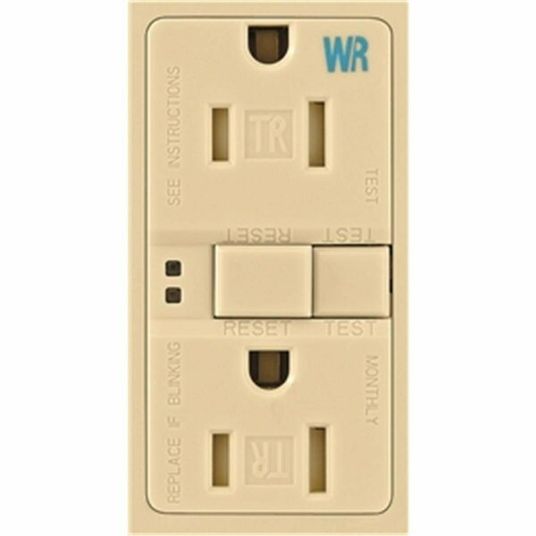 Cooper Wiring TWRSGF15V 15 Amp GFCI Self-Test Duplex Receptacle- Ivory 4636163